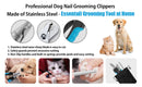 Cortador de unhas profissional para animais de estimação com guarda de segurança