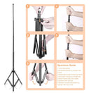 26 33cm luzes de vídeo luz regulável selfie led anel luz usb anel lâmpada iluminação com tripé suporte para fazer youtube ringlight