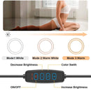 26 33cm luzes de vídeo luz regulável selfie led anel luz usb anel lâmpada iluminação com tripé suporte para fazer youtube ringlight