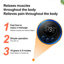 Massageador de pescoço mini massagem elétrica do pescoço ems cervical volta vértebra massagem remendo 8 modos aliviar relaxar ferramentas de fadiga muscular