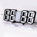 3d led relógio digital decoração de parede brilho modo noturno decoração para o quarto relógio eletrônico ajustável decoração do quarto estética