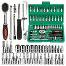 Ratchet Wrench Set com Sockets, Drive Socket Set, 1,4 "Metric Hex Bit, 1,4"