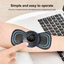 Massageador de pescoço mini massagem elétrica do pescoço ems cervical volta vértebra massagem remendo 8 modos aliviar relaxar ferramentas de fadiga muscular