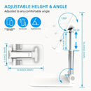Suporte dobrável para celular, tablet, mesa de montagem, flexível, ajustável