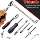 Ratchet Wrench Set com Sockets, Drive Socket Set, 1,4 "Metric Hex Bit, 1,4"