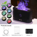 Kinscoter aroma difusor umidificador de ar ultra-sônico fabricante névoa fria fogger led óleo essencial chama lâmpada difusor