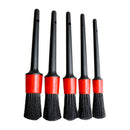 5 peças kit de escova de limpeza do carro detalhe automático escovas poeira para interior do carro