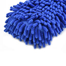 1 pc azul microfibra chenille esponja de lavagem de carro cuidados escova de lavagem almofada