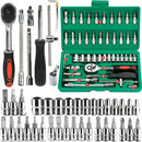Ratchet Wrench Set com Sockets, Drive Socket Set, 1,4 "Metric Hex Bit, 1,4"