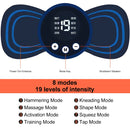 Massageador de pescoço mini massagem elétrica do pescoço ems cervical volta vértebra massagem remendo 8 modos aliviar relaxar ferramentas de fadiga muscular