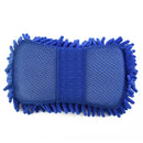 1 pc azul microfibra chenille esponja de lavagem de carro cuidados escova de lavagem almofada