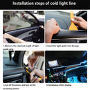 Led Interior do carro luz fria painel decorativo console auto led luzes ambientais 1/2/3/4/5m