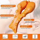 Relaxador de pescoço e ombro com ponto de massagem na parte superior das costas, dispositivo de tração cervical maca de pescoço para alívio da dor e coluna TMJ