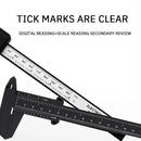 Paquimetro plástico vernier caliper display digital vernier régua 0 a 150mm ferramenta de medição