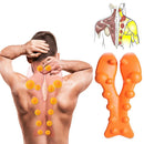 Relaxador de pescoço e ombro com ponto de massagem na parte superior das costas, dispositivo de tração cervical maca de pescoço para alívio da dor e coluna TMJ