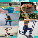 Faixa de resistência resistente látex esportes elástico