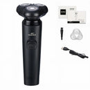 Zozen barbeador elétrico lavável recarregável máquina de barbear elétrica para homens corpo cabelo aparador de barba molhado-seco uso lavável