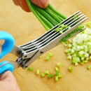 Tesoura de cozinha multifuncional de aço inoxidável, 3/5 camadas