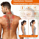 Relaxador de pescoço e ombro com ponto de massagem na parte superior das costas, dispositivo de tração cervical maca de pescoço para alívio da dor e coluna TMJ