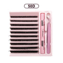 Diy kit de extensão de cílios cílios 200 peças clusters lash bond & seal