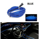 Led Interior do carro luz fria painel decorativo console auto led luzes ambientais 1/2/3/4/5m