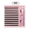 Diy kit de extensão de cílios cílios 200 peças clusters lash bond & seal