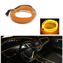 Led Interior do carro luz fria painel decorativo console auto led luzes ambientais 1/2/3/4/5m