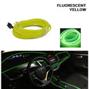 Led Interior do carro luz fria painel decorativo console auto led luzes ambientais 1/2/3/4/5m
