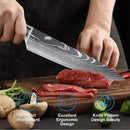 Damasco faca do chef facas de cozinha conjunto profissional desossa faca cutelo