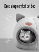 Novo conforto de sono profundo no inverno cama de gato iittle