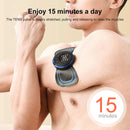 Massageador de pescoço mini massagem elétrica do pescoço ems cervical volta vértebra massagem remendo 8 modos aliviar relaxar ferramentas de fadiga muscular