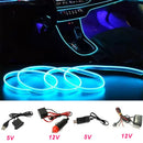 Led Interior do carro luz fria painel decorativo console auto led luzes ambientais 1/2/3/4/5m