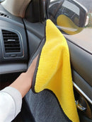 Toalha de limpeza de microfibra, grosso, macio, pano de secagem, lavagem do corpo do carro