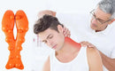 Relaxador de pescoço e ombro com ponto de massagem na parte superior das costas, dispositivo de tração cervical maca de pescoço para alívio da dor e coluna TMJ