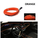 Led Interior do carro luz fria painel decorativo console auto led luzes ambientais 1/2/3/4/5m