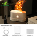 Kinscoter aroma difusor umidificador de ar ultra-sônico fabricante névoa fria fogger led óleo essencial chama lâmpada difusor