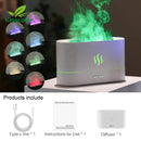 Kinscoter aroma difusor umidificador de ar ultra-sônico fabricante névoa fria fogger led óleo essencial chama lâmpada difusor