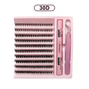 Diy kit de extensão de cílios cílios 200 peças clusters lash bond & seal
