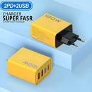 USB C PD carregador do telefone, carga rápida 3.0, tipo C, adaptador de carregamento rápido