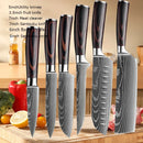 Damasco faca do chef facas de cozinha conjunto profissional desossa faca cutelo
