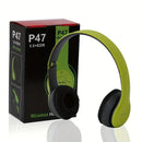 Bluetooth 5.0 Stereo P47 Headset, Jogo Desportivo Sem Fio, Série Dobrável, iPhone, Xiaomi