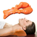 Relaxador de pescoço e ombro com ponto de massagem na parte superior das costas, dispositivo de tração cervical maca de pescoço para alívio da dor e coluna TMJ