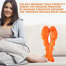 Relaxador de pescoço e ombro com ponto de massagem na parte superior das costas, dispositivo de tração cervical maca de pescoço para alívio da dor e coluna TMJ