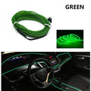 Led Interior do carro luz fria painel decorativo console auto led luzes ambientais 1/2/3/4/5m