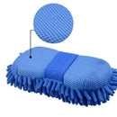 1 pc azul microfibra chenille esponja de lavagem de carro cuidados escova de lavagem almofada