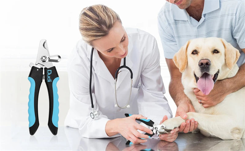 Cortador de unhas profissional para animais de estimação com guarda de segurança