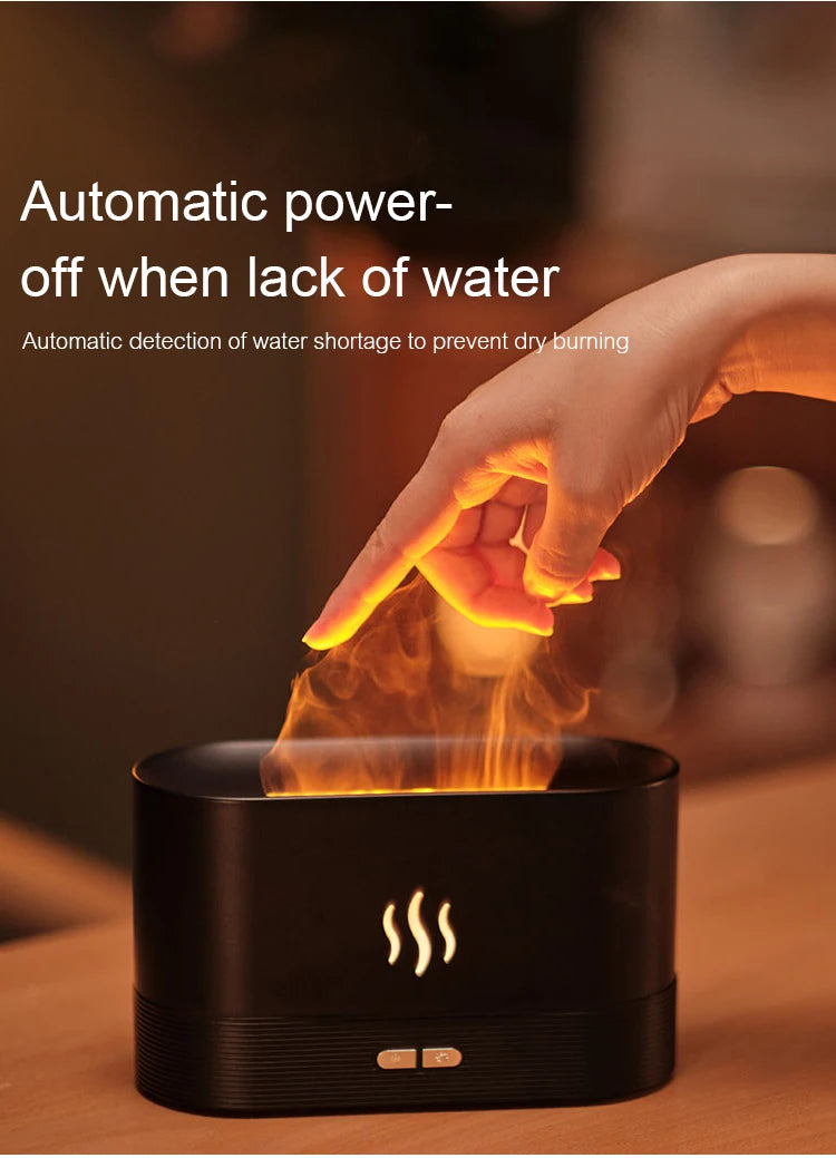 Kinscoter aroma difusor umidificador de ar ultra-sônico fabricante névoa fria fogger led óleo essencial chama lâmpada difusor