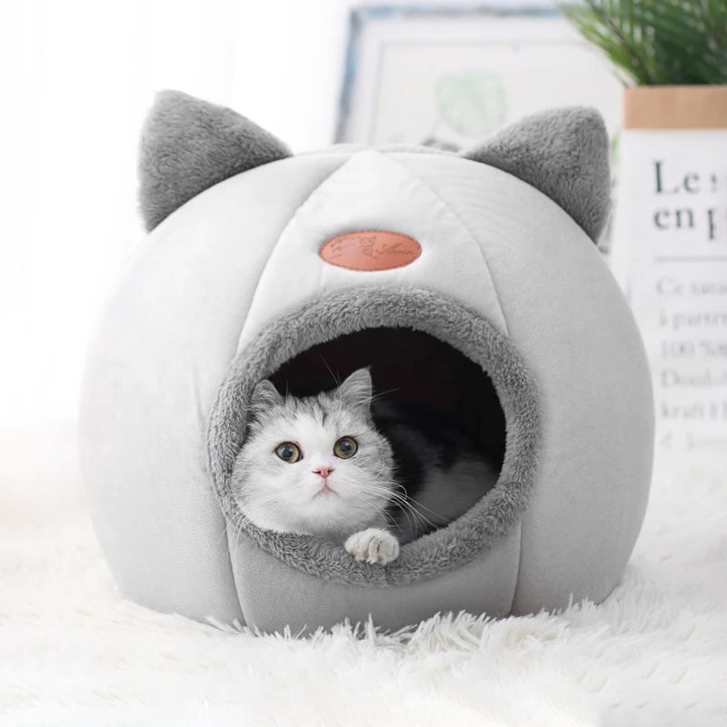 Novo conforto de sono profundo no inverno cama de gato iittle