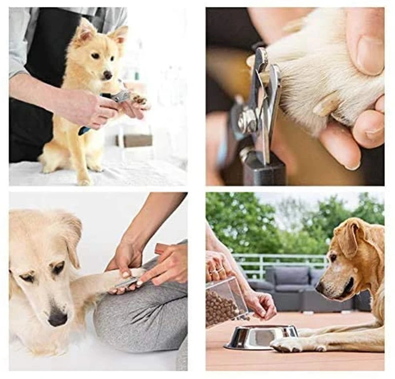 Cortador de unhas profissional para animais de estimação com guarda de segurança