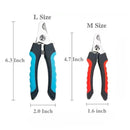 Cortador de unhas profissional para animais de estimação com guarda de segurança